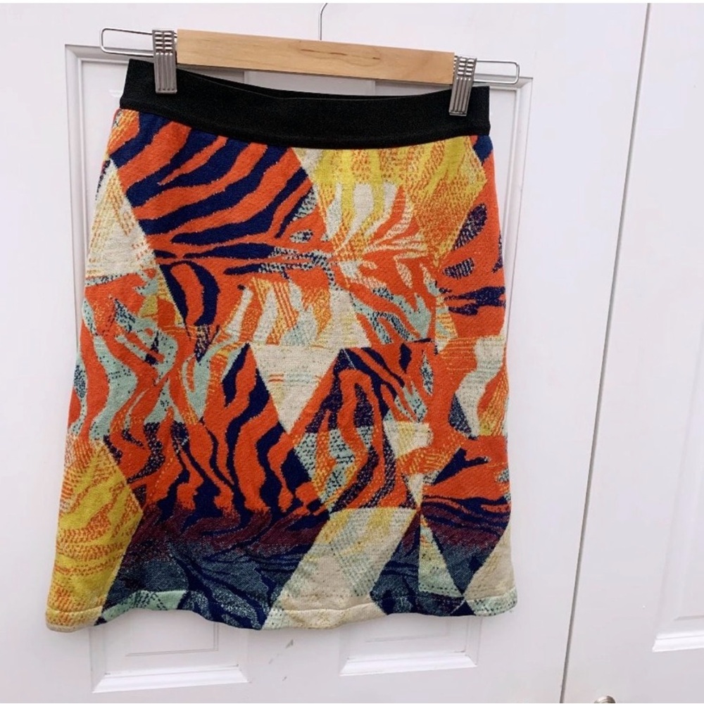Anthropologie x Aldo Martins Abstract Print Jacquard Knit Mini Skirt Women’s - L - Picture 6 of 13